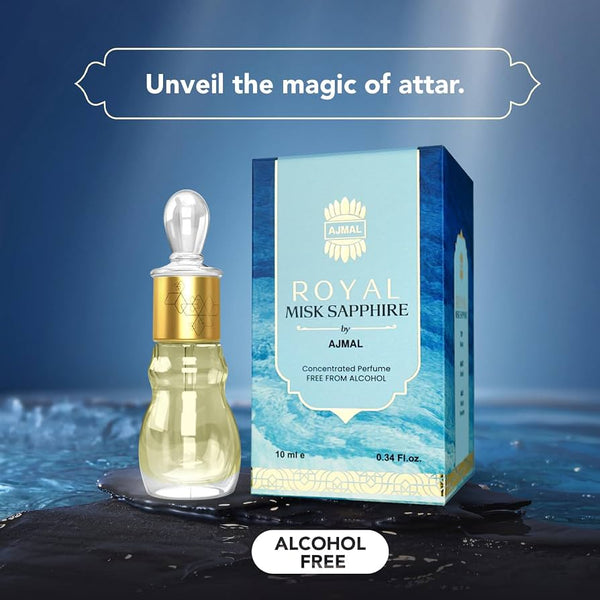 Ajmal ROYAL-MISK-SAPPHIRE Non-Alcoholic Attar 10ML for Man & Woman