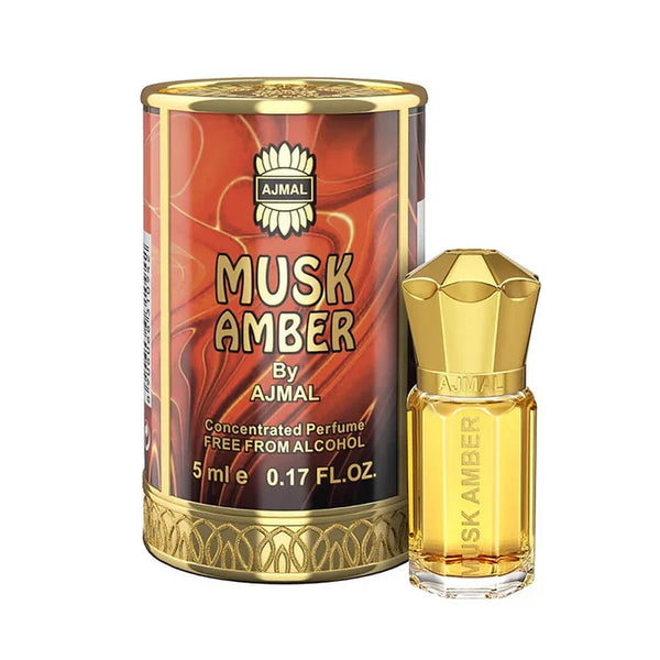 Ajmal Musk Amber Concentrated Perfume Oil 5ml For Men & Women