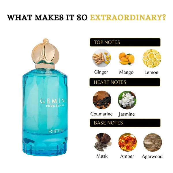 Riiffs Gemini Pour Femme Eau De Parfum 100ml For Women