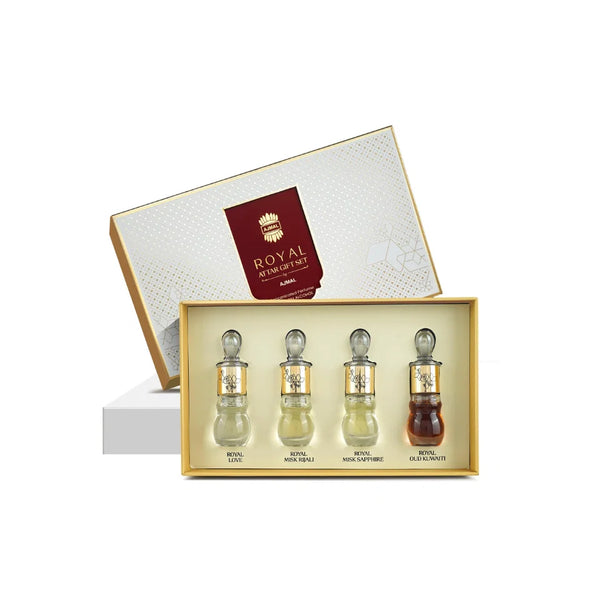 Gift Set Of Ajmal Royal Series Attar 4X5ml For Man & Woman
