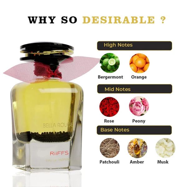 RIIFFS Bella Rouge Eau De Parfum 100ml for Men & Women