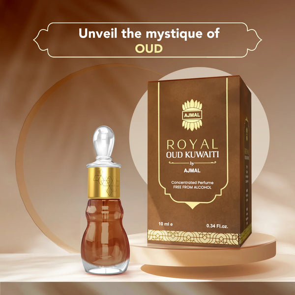 Ajmal Royal Oud Kuwaiti Concentrated Perfume Oil (Attar) 10ml For Man & Woman