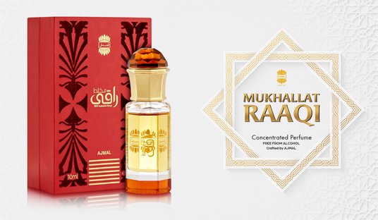 Ajmal Unisex Mukhallat Raaqi Floral Attar Free From Alcohol 10 ml