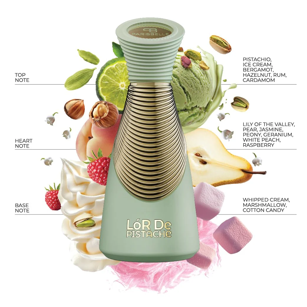 Parisbelle Lor De Pistache Extrait De Parfum 100ml For Man & Woman - Image 3