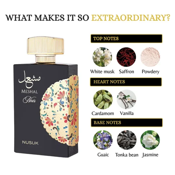 Nusuk Meshal Noir Eau De Parfum 100ml For Women