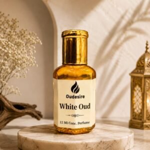 Oudesore White Oud Premium Attar for Men & Women | White Oud, Green Tea, Saffron, Moss & Soft Woods Fragrance | Woody, Fresh & Long Lasting Unisex Attar | Alcohol-Free Roll-On Attar | 12ML (12 ml)