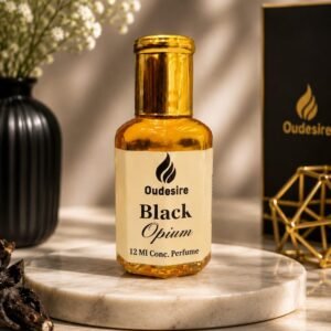 Oudesire Black Opium Attar for Men and Women | Pear, Coffee, Jasmine, Vanilla & Patchouli | Bold and Sensual | Non-Alcoholic Roll-On Attar | 12 ML Pack (12 ML)